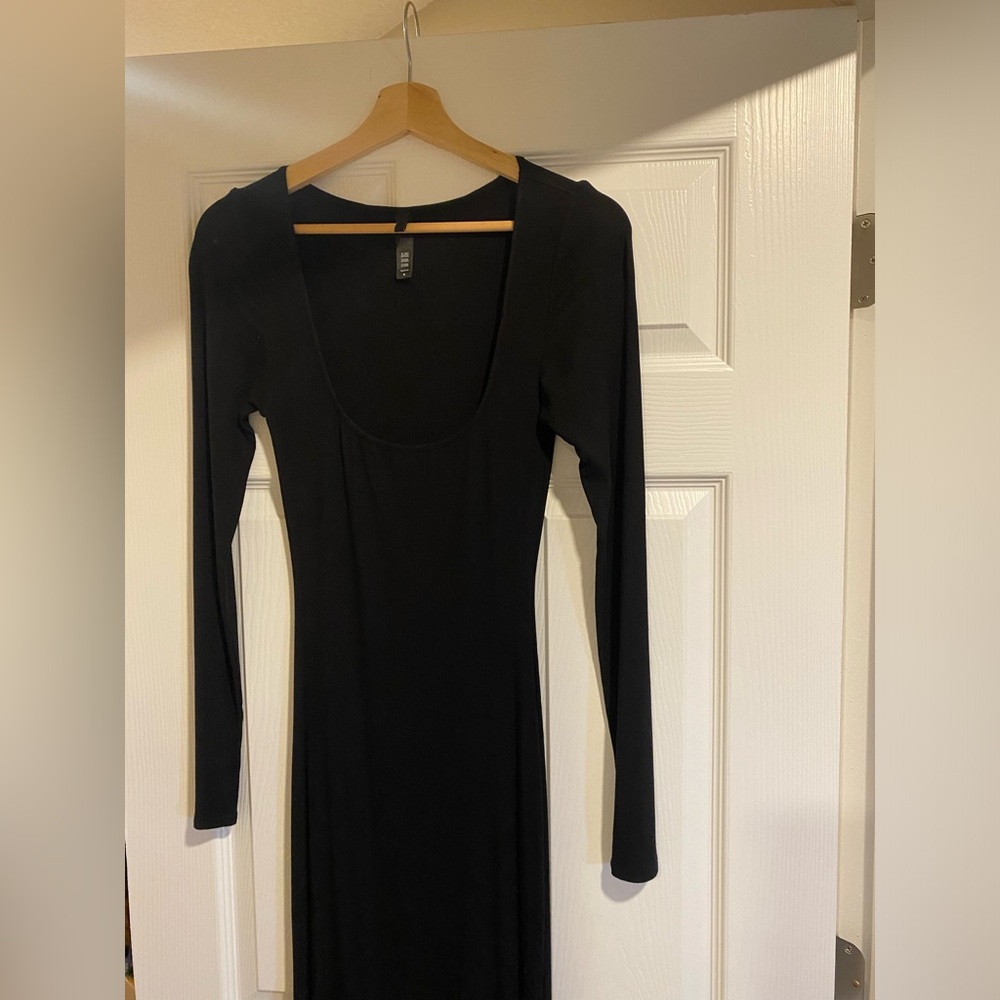 SKIMS soft lounge long sleeve dress.